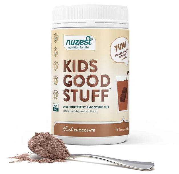 Nuzest Kids Good Stuff Rich Chocolate Smoothie Mix 225g, 675g