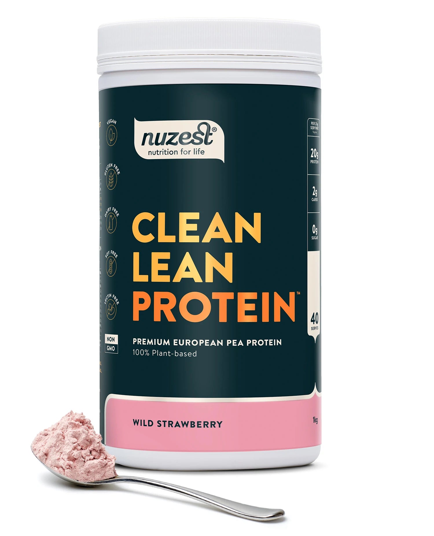Nuzest Clean Lean Protein Wild Strawberry 500g, 1KG