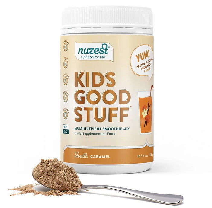 Nuzest Kids Good Stuff Smoothie Mix Vanilla Caramel 225g, 675g